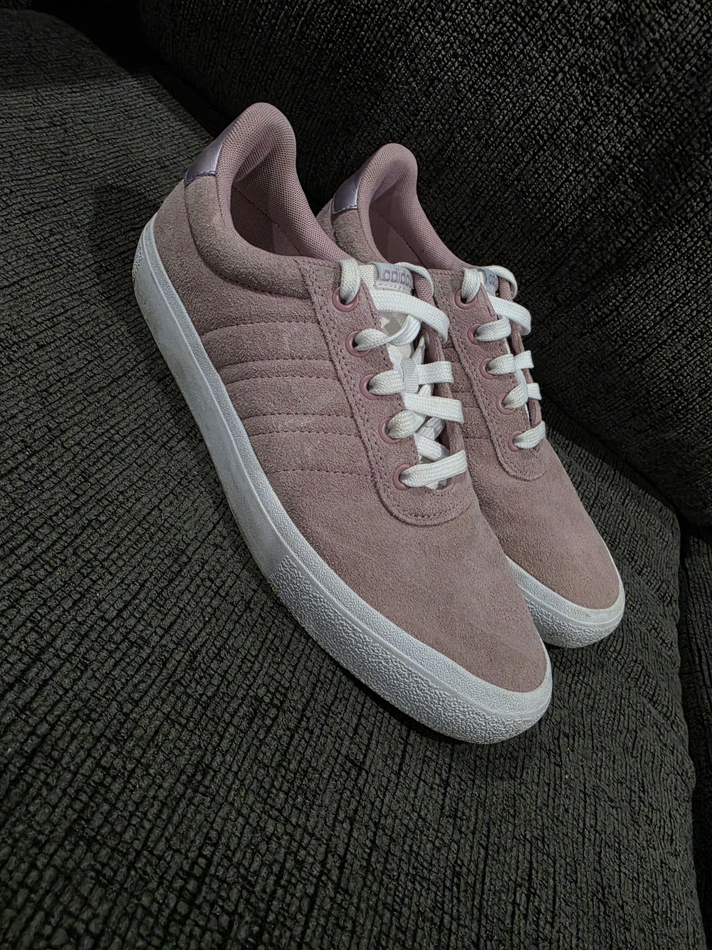 adidas Women’s Dusty Pink Suede Casual Sneakers